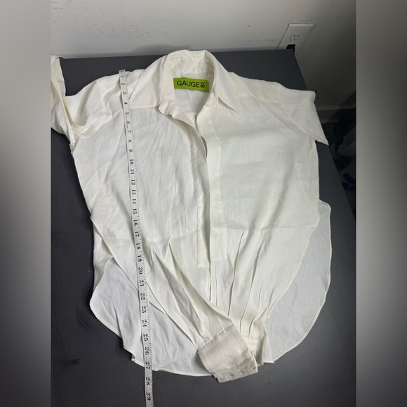 GAUGE 81 Sabinas Linen Wrap Shirt in white - Picture 10 of 11